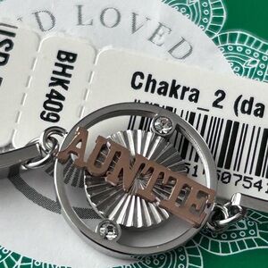 Stainless steel Silver and gold'Auntie' bracelet